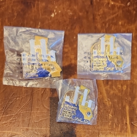 Other - Lions Club Menlo Park 4C4 California Souvenir Trading Pins x3